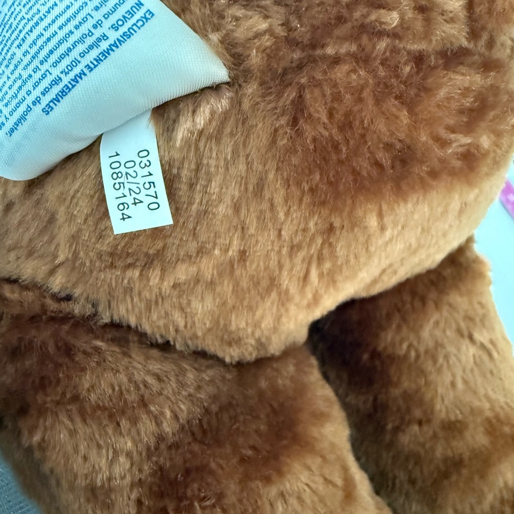 Build a Bear Workshop Happy Birthday Bear Plush Brown Teddy - Picture 8 of 8